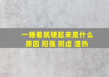 一睡着就硬起来是什么原因 阳强 阴虚 湿热